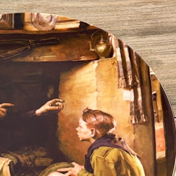 Norman Rockwell "The Veteran" Plate, Bradford Exchange - Picture 5 of 8